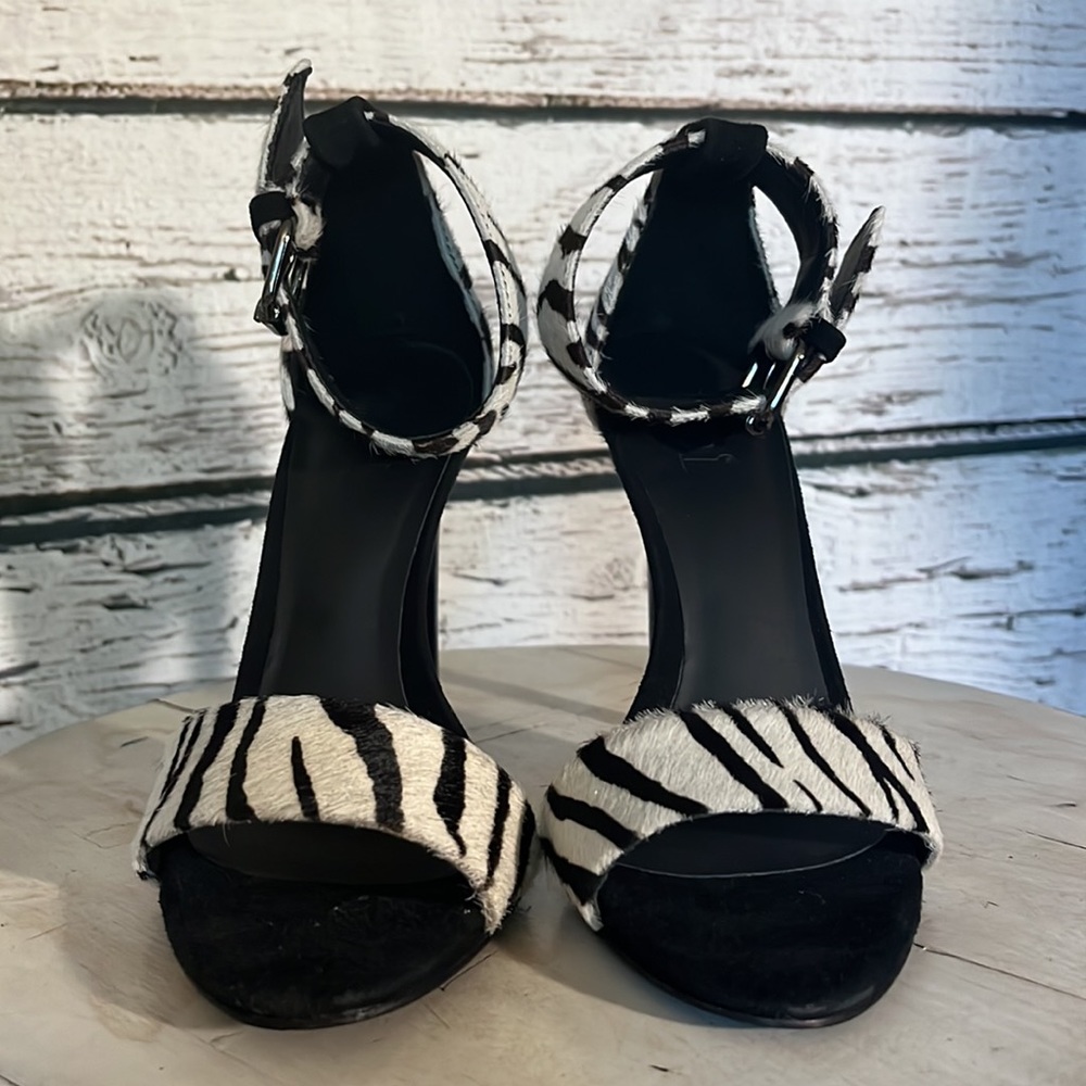 TIBI New York stiletto heel calf hair summer sandals 36.5 - Picture 3 of 13